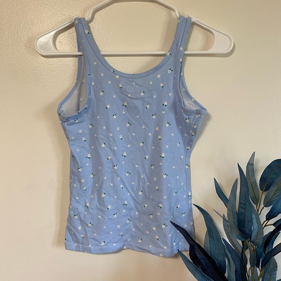 Flowery Blue Tank Top - Picture 2 of 11